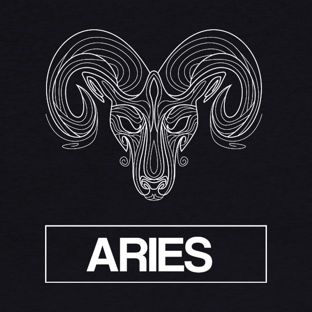 Aries Zodiac Constellation by FungibleDesign